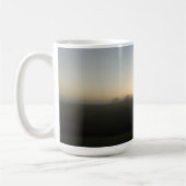 フロリダの農場の朝の日の出　自然の写真 コーヒーマグカップ (左)