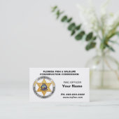 フロリダの野性生物の任務FWC 名刺 (スタンド正面)