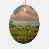 フロリダの野生のブタの狩り セラミックオーナメント (右)