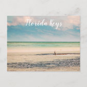 フロリダの鍵ペリカン海に座る ポストカード (正面)