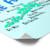 フロリダの鍵マップレトロイラストレーション ポスター (角)