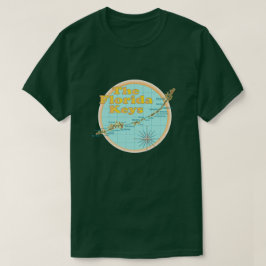 フロリダの鍵地図 Tシャツ