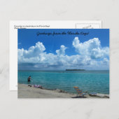 フロリダの鍵葉書からの挨拶 ポストカード (正面/裏面)