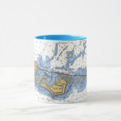 フロリダの鍵、アヒルの主航海のな図表のコーヒー・マグ マグカップ (中央)