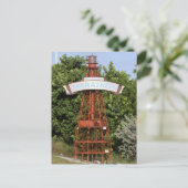 フロリダの鍵:アメリカ合衆国のマラソンサインへようこそ1 ポストカード (スタンド正面)