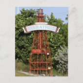 フロリダの鍵:アメリカ合衆国のマラソンサインへようこそ1 ポストカード (正面)