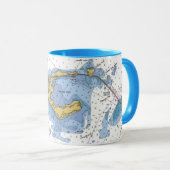 フロリダの鍵、長い主航海のな図表のコーヒー・マグ マグカップ (正面右)