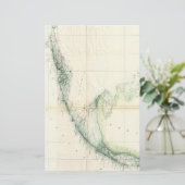 フロリダの鍵(1859年)のヴィンテージの地図 便箋 (スタンド正面)