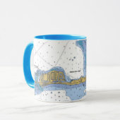 フロリダの鍵、Matecumbeの主航海のな図表のマグ マグカップ (正面左)