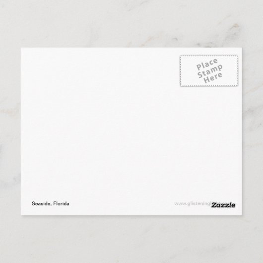 フロリダの青いビーチチェア ポストカード (裏面)