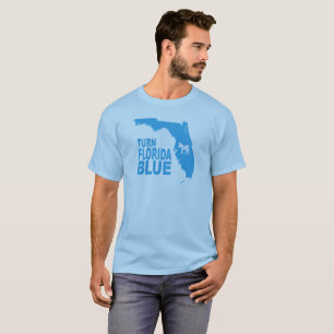 フロリダの青いTシャツ の進歩的な州を回して下さい Tシャツ