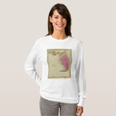 フロリダの領域の地図 Tシャツ (正面フル)
