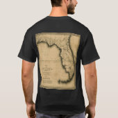 フロリダの1823地図 Tシャツ (裏面)