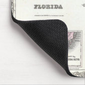 フロリダの1855年のColtonの地図 マウスパッド (コーナー)