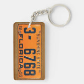 フロリダの1953年のヴィンテージのナンバープレートKeychain キーホルダー (裏面)