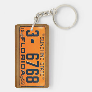 フロリダの1953年のヴィンテージのナンバープレートKeychain キーホルダー