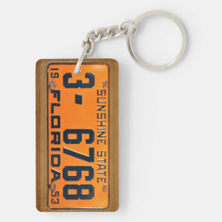 フロリダの1953年のヴィンテージのナンバープレートKeychain キーホルダー