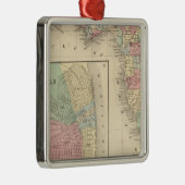 フロリダのMitchell著移動式地図 メタルオーナメント (右)