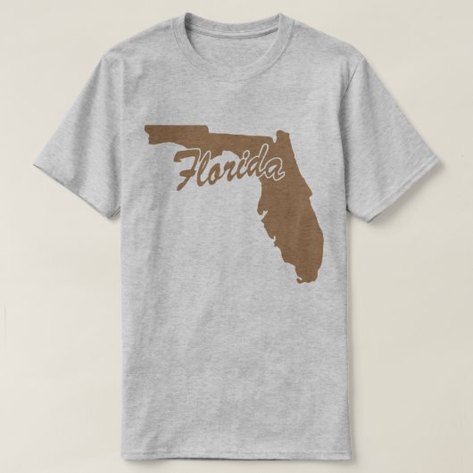 フロリダのTシャツの州 Tシャツ (デザイン正面)