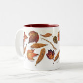 フロリダのwetandの葉 ツートーンマグカップ (正面左)