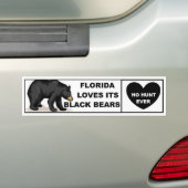 フロリダはツキノワグマ-狩り--を愛しません バンパーステッカー (車上)