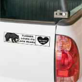 フロリダはツキノワグマ-狩り--を愛しません バンパーステッカー (トラック上)