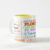 フロリダはマグを置きます ツートーンマグカップ (正面左)