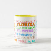 フロリダはマグを置きます ツートーンマグカップ (中央)
