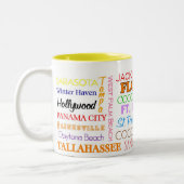 フロリダはマグを置きます ツートーンマグカップ (左)