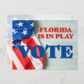 フロリダは投票遊中で、有権者を出すGOTV ポストカード (正面/裏面)