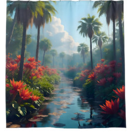 フロリダは濡れて美しい シャワーカーテン