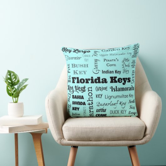 フロリダは軽い水または黒の装飾用クッションを調整します クッション (椅子)