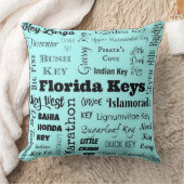 フロリダは軽い水または黒の装飾用クッションを調整します クッション (ブランケット)