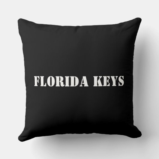 フロリダは軽い水または黒の装飾用クッションを調整します クッション (裏面)