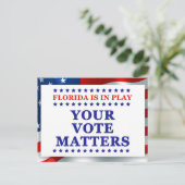 フロリダは遊投票でGOTVの有権者に問題がある ポストカード (スタンド正面)