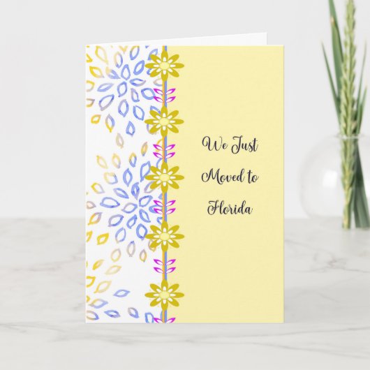 フロリダへの発表内容の移動 サンキューカード (正面)