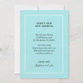 フロリダへの移動州マップ金ゴールドハートニューホーム 案内状 (裏面)