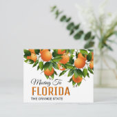 フロリダへの移動 |住所の変更 ポストカード (スタンド正面)