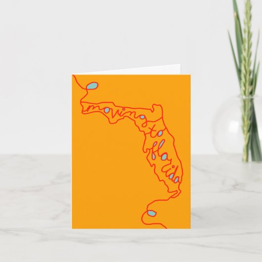 フロリダへの移動 案内状 (正面)