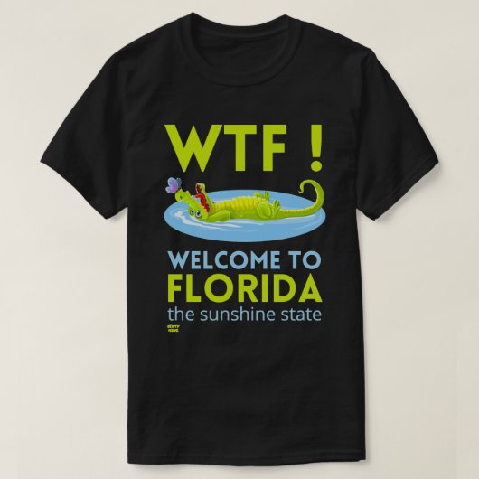 "フロリダへようこそ" おもしろい Tシャツ (デザイン正面)