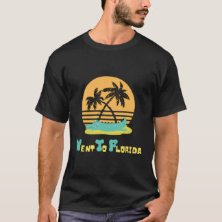 フロリダへ行ってきました パームツリー 面白いアリゲーターの寝顔 グラフィック Tシャツ