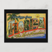 フロリダよりご挨拶 サンシャインの地から ポストカード (正面)