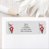 フロリダを訪れる愛国的なサンタクロース ラベル (インサイチュ)