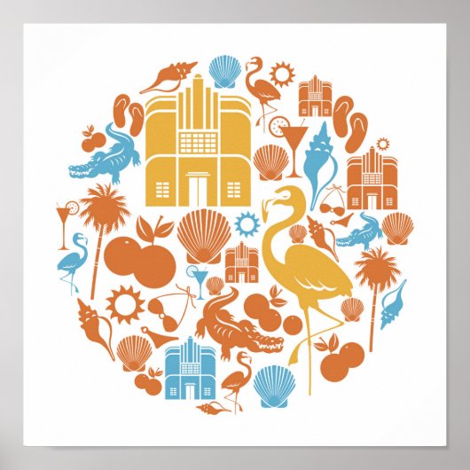 フロリダアイコン ポスター (正面)