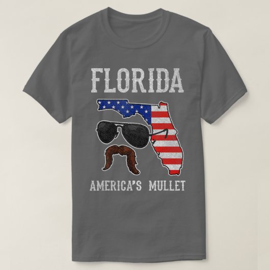 フロリダアメリカムレットおもしろい愛国的アメリカF Tシャツ (デザイン正面)