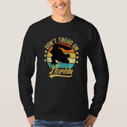 フロリダアリゲーターを踏まない Tシャツ (正面)