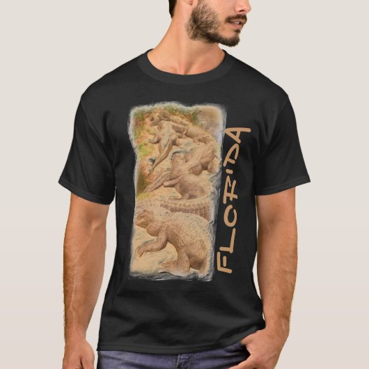 フロリダアリゲーターズブラックシャツ Tシャツ (正面)