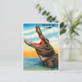 フロリダアリゲーターヴィンテージ旅行からの挨拶 ポストカード (スタンド正面)