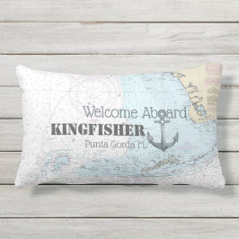 フロリダウェルカムボート名チャート+いかり アウトドアクッション