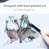 フロリダウォーターカラーズペリカンアート ポスター